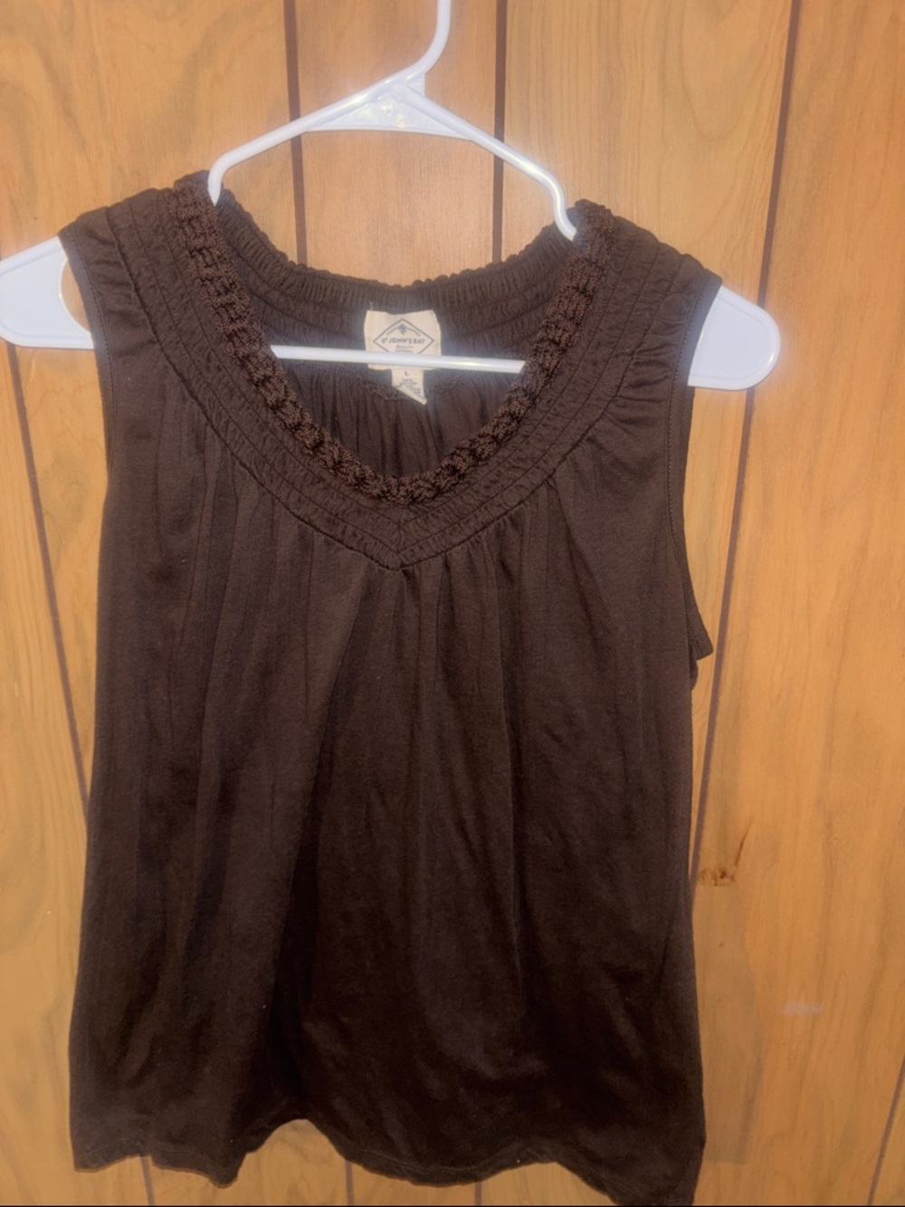 Saint John's Bay Active Brown Sleeveless Tank Top